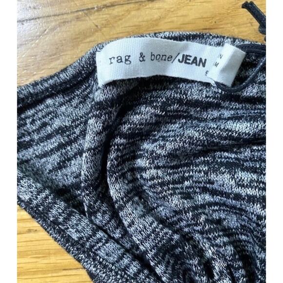 Rag and Bone Back Twist Black Heather Tank Top Sz Small New style W262C016A - Picture 3 of 8